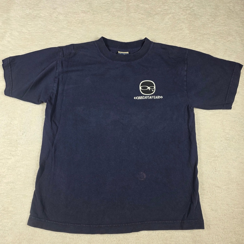 Ocean Pacific OP Graphic T-Shirt Kids Small Navy Blue Good Surf Retro 365 Days
